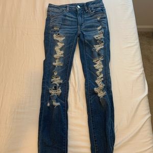 Ripped American eagle jeans